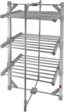MonsterShop Sèche-linge chauffant – Sèche-linge électrique – Pliable et portable – Capacité 15 kg – Argent – 50-55°C – Économe en énergie
