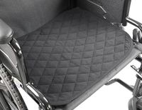 KMINA Stoelbeschermers voor Incontinentie 5 Lagen (x1 unit, 40x50 cm), Incontinentie Pads Wasbaar voor Rolstoelen, Wasbare Onderleggers Zwart - Made in Europe
