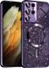Techsuit Luxury Glitter Back Cover hoesje met MagSafe pour Samsung Galaxy S21 Ultra - Violet foncé