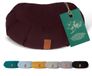 #DoYourYoga - Yoga kussen - »Ganesh« - halve maan meditatiekussen met bio-organische boekweit schalen vulling - 45x30x14 cm - aardebruin