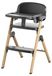 Chaise haute pour bébé - Chaise haute pliable - Chaise d'appoint portable - Plateau amovible - Revêtement imperméable - Repose-pieds réglable - Noir