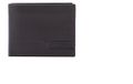 Laura Biagiotti Portefeuille homme simili cuir noir bleu Black B UNICA 12.5x9.5x3 cm