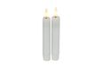 Countryfield Led dinerkaarsen - 2x st- wit -H15cm - afstandsbediening