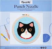 Figured'Art Punch Needle Kit Kattenhoofd 20x20 cm