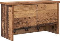 vidaXL Wandgemonteerde kapstok Muurmontage Oudhout 50 x 20 x 30 cm