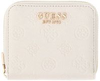 GUESS Ella Logo SLG Zip Around Portemonnee Stone Logo crème