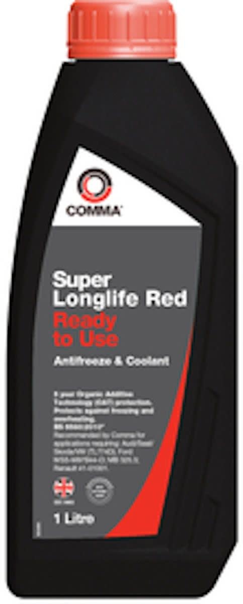 comma Koelvloeistof Super Longlife Red Cool RTU 1Ltr