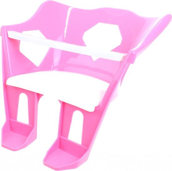 Toi Toys Fietszitje voor babypoppen 24 x 18 cm roze