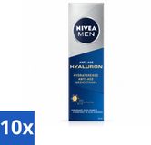 NIVEA MEN Anti-Age Hydraterende Gezichtsgel met Hyaluron - 50 ml - Voordeelverpakking - 10 stuks