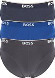 BOSS HUGO BOSS Power briefs (3-pack) - heren slips - blauw - navy - grijs
