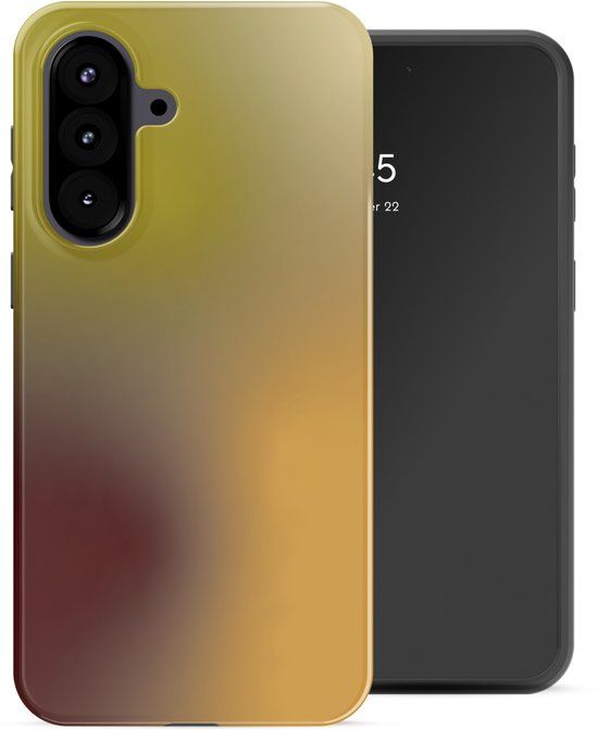 Selencia Hoesje - Geschikt voor Samsung Galaxy A57 (5G) - Backcover - Gradient Olive Dust