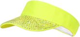 Wilbers Zonneklep met steentjes Neon Geel