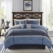 Madison Park MP10-1637 Collins 7 Delig Dekbed Set, Navy, Koning