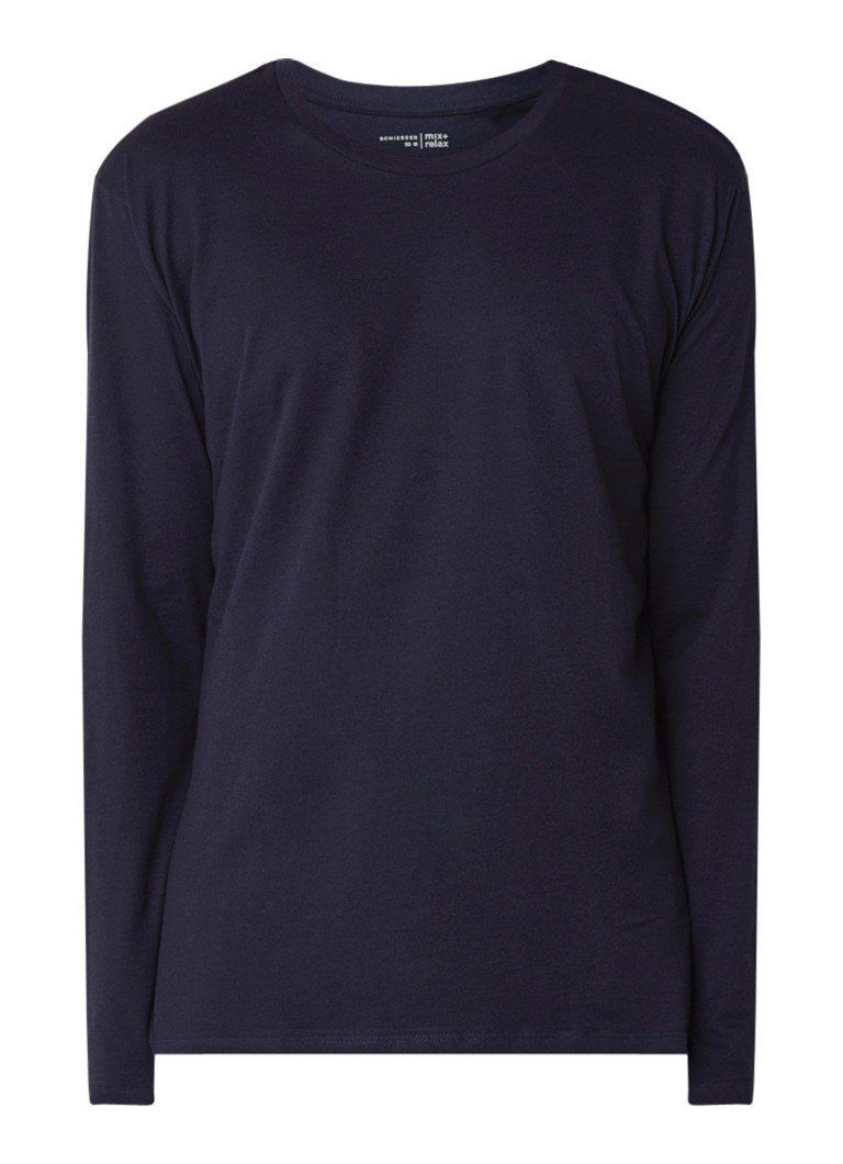 Schiesser Basic pyjamashirt van katoen - 4007065057655