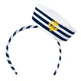 Boland 44356 - Tiara Navy Sailor met pet, haarband, matroos, zeevrouw, marine, accessoire, hoofddeksel, kostuum, themafeest, carnaval