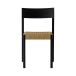 Audo Copenhagen Mauro chaise Chêne noir-assise tressée naturelle