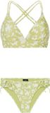 Protest Prtfaya Triangle Bikini Set Dames Sour Green Gebloemd XXL