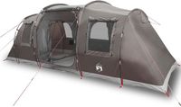 vidaXL Tunneltent 4-persoons waterdicht bruin