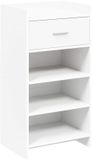 vidaXL Schoenenkast met lade Wit 48 x 36 x 92 cm Bewerkt hout