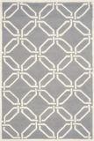 Safavieh Cambridge Collectie CAM311 Vloerkleed, Wol, Donkergrijs & Ivoor, 122 x 183 cm