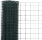Pinnacle Living Kippengaas Geplastificeerd - 10 x 0.5 Meter - Maaswijdte 25x25 mm - Vert