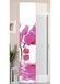Gardinenbox 2-delige set schuifgordijn paneelgordijn wilde zijde look en voile paneel, 245x45, orchidee roze, 80400