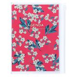 MARK'S 21/22 Taschenkal. A6 vertikal, Flower Pattern Pink