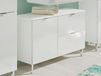 Meuble sous-lavabo MANAU 2 portes 1 tiroir blanc