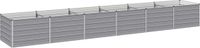 vidaXL Verhoogde Tuinbak Grijs 480 x 80 x 55 cm Gegalvaniseerd staal