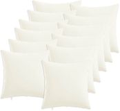 vidaXL - Kussensloop - 12 stuks - Wit - 45 x 45 cm - Katoensatijn
