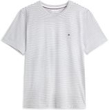 Tommy Hilfiger Heren T-shirt Katoen Korte mouw Maat M Ecru
