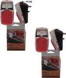 Benson Feu arrière - 2x - rouge - LED - feu arrière - 8 x 4 cm - à piles - éclairage de vélo