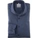 OLYMP Level Five Garment Washed Body Fit Overhemd marine, Vichy ruit