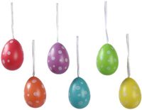 Decoris Paaseieren Decoratie - 18 stuks - Multicolor - 6 cm