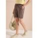 Shorts en seersucker de couleur unie
