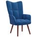 VidaXL Relaxstoel fluweel blauw