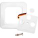 Schwaiger ADP312 042 antennecontactdoos afdekking satellietdoos afdekking blikafdekking 2 of 3 gaten opbouw en inbouw 2-delig wit