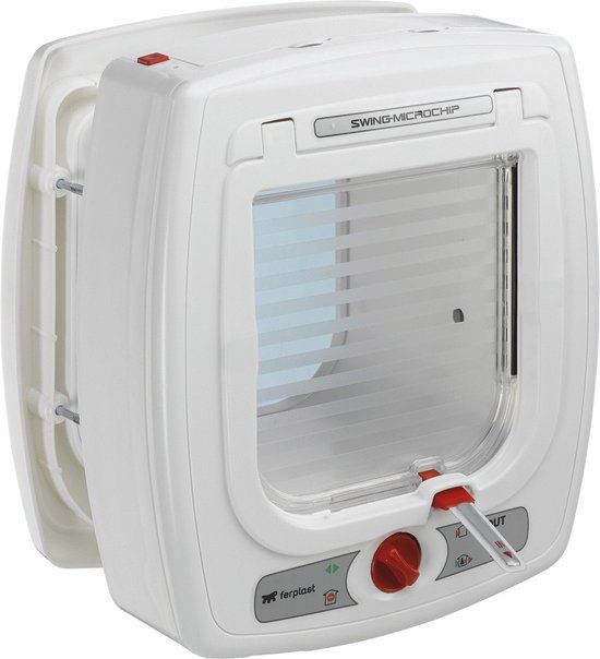 Ferplast Swing Microchip Kattenluik - Wit - 22.5x16.2x25.2 cm