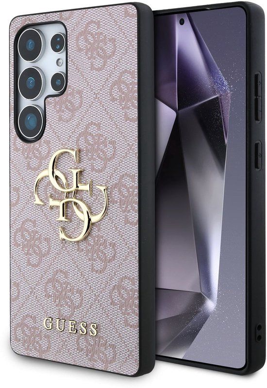 Guess Metal Logo hoesje voor Samsung Galaxy S25 Ultra - Roze