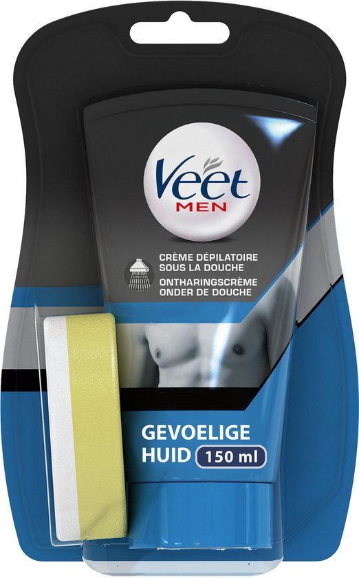 Veet For Men Ontharingscrème In-Shower Chest & Body Gevoelige Huid 150 ml