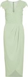 VILA VICLARA C/S LACE ANKLE DRESS/DC/KA Maxi jurk Dames M Smoke Green Polyester/Elastaan