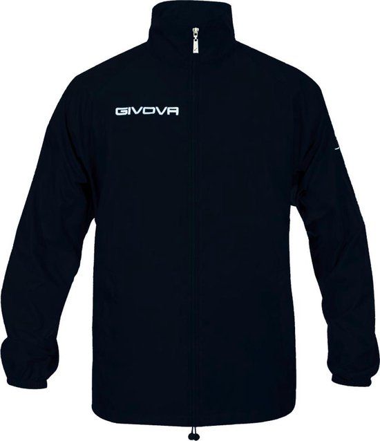 Givova Regenjas "Rain Basico" RJ001 Zwart Maat S