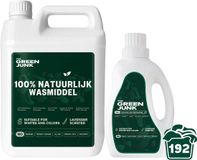 The Green Junk - 100% Natuurlijk Wasmiddel 750ML + 5L - Zonder Synthetisch Parfum - Wasmiddel Sensitive - Vloeibaar Baby Wasmiddel - Biologisch Wasmiddel - 192 Wasbeurten