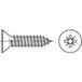 TOOLCRAFT 147714 Vis de tôle 3.9 mm 32 mm Phillips Pozidriv Acier zingué 500 pièce(s)