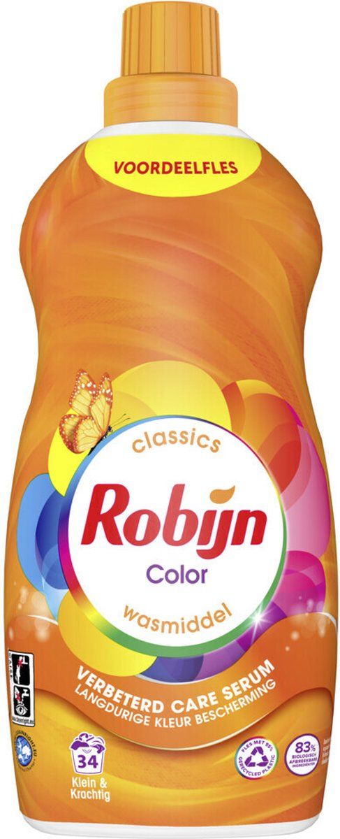 Robijn Klein & Krachtig Color - 34 Wasbeurten - 1,19 liter