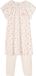 Vertbaudet Nachthemd van ribtricot "kersen" + effen meisjeslegging nude
