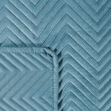 Eurofirany Luxe Velours Plaid 220x240 cm - Blauw/Grafiet