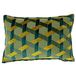 Paoletti Delano Polyester Gevuld Kussen, Blauw/Goud, 40 x 60cm