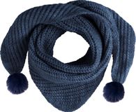 Baby's Only Driehoek sjaal met Pompon Cool - Jeans - 3-8 jaar - 100% acryl - GOTS