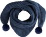 Baby's Only Driehoek sjaal met Pompon Cool - Jeans - 3-8 jaar - 100% acryl - GOTS